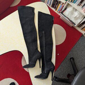 Trash and Vaudeville  vintage 80s trad goth thigh-high fetish boots